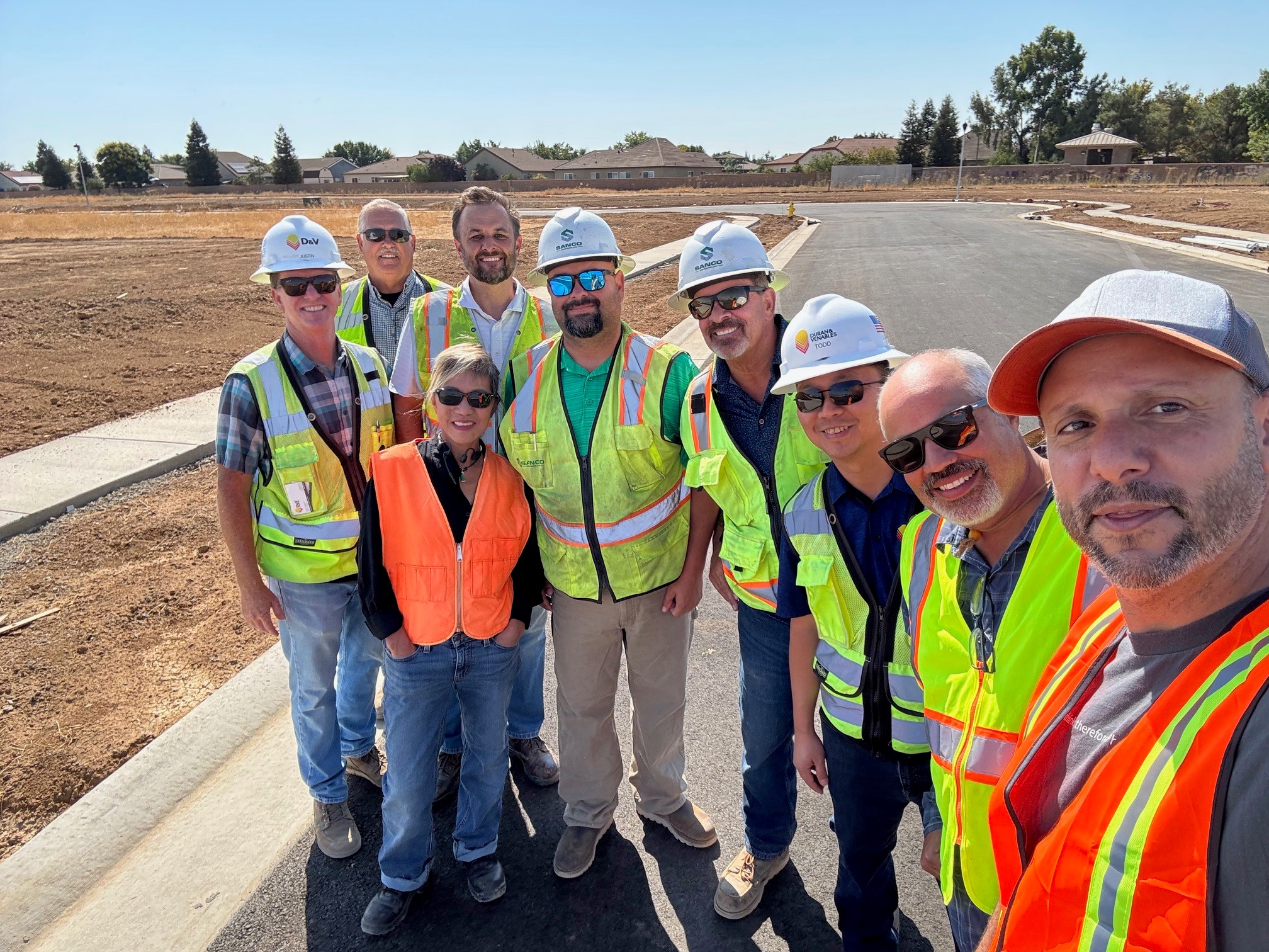 Trang Tu-Nguyen with the project team on site at Wheeler Ranch in Plumas Lake